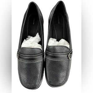 Croft & Barrow Black Leather Women's Loafers